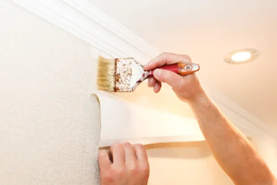 Pose de papier peint à Sauvagnas — revêtements muraux et toiles de verre